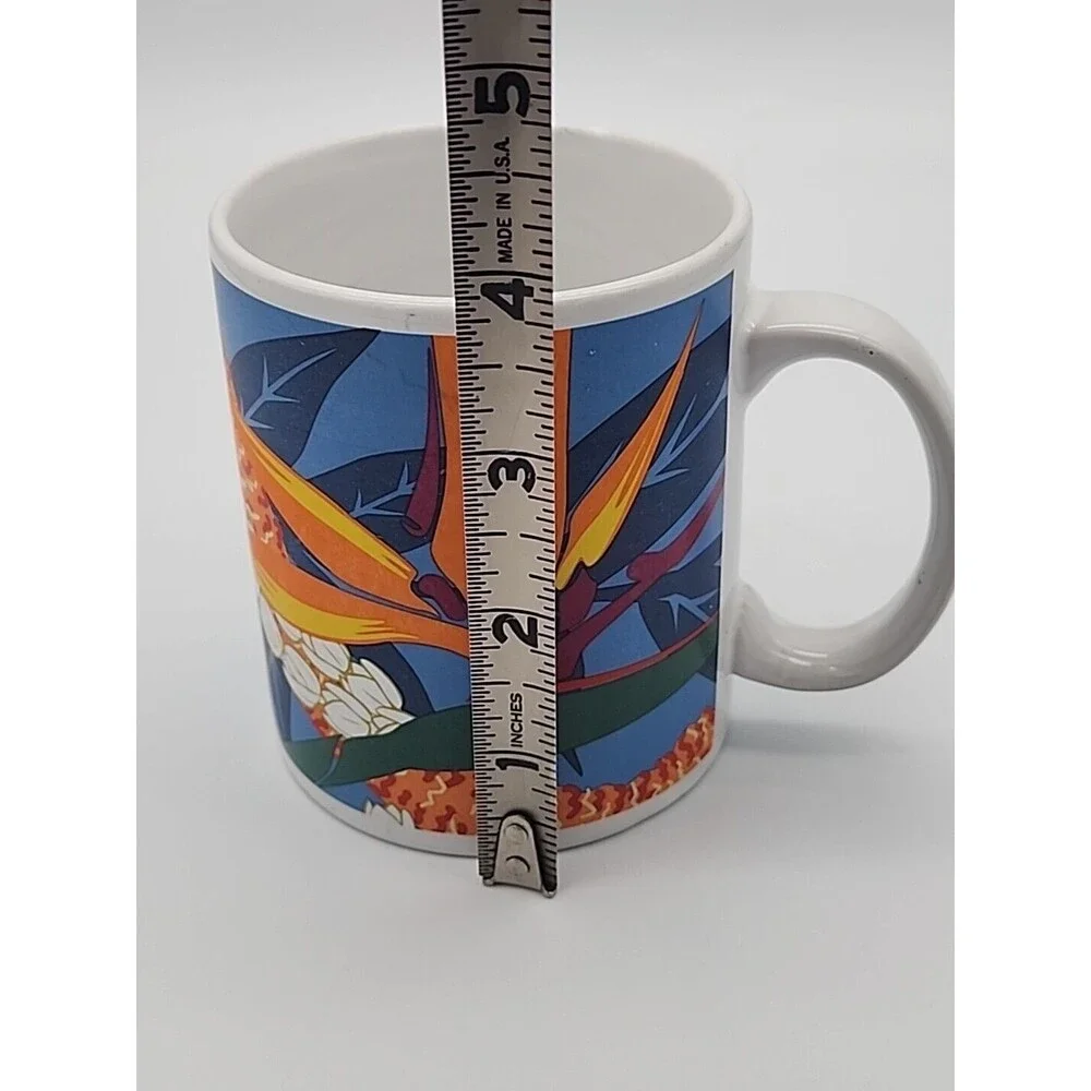 Vintage Island Heritage Hilo Hattie Hawaii Bird of Paradise Pikake Coffee Mug